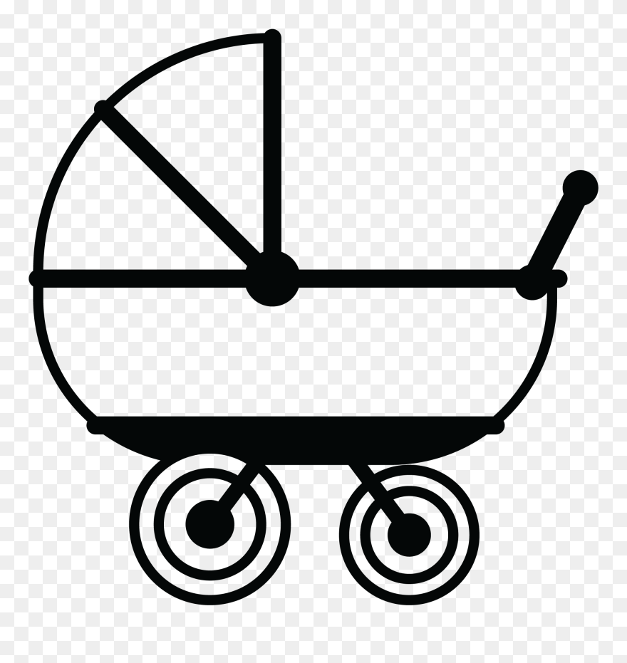 Stroller, Prams & Buggy - Icon Letter Heart Clipart