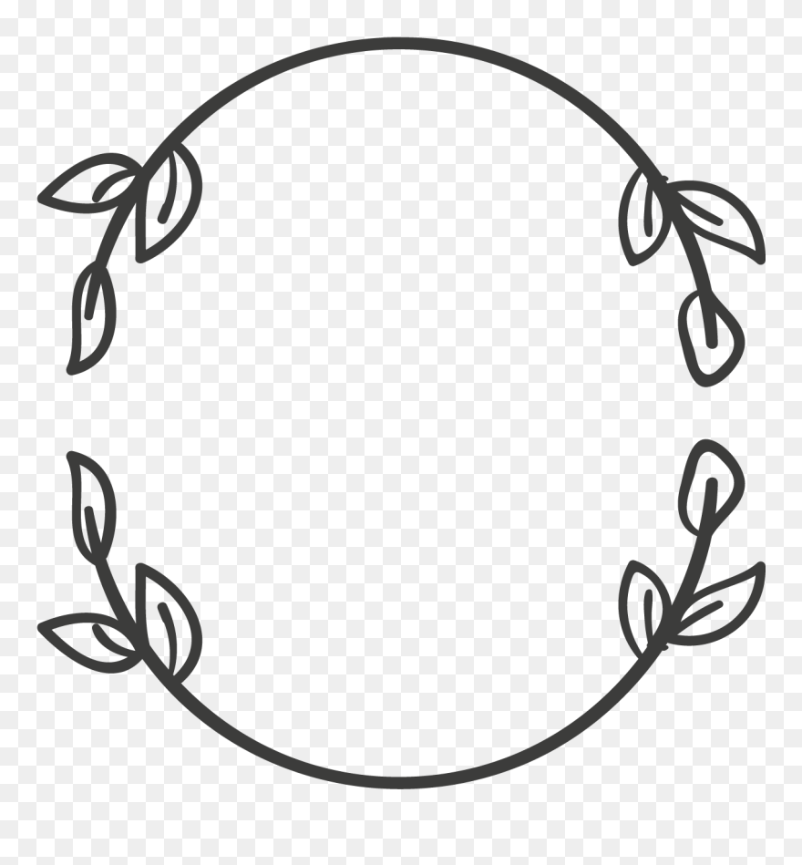 #vinesandleaves #wreath #frame #border #decor #decals - Portable Network Graphics Clipart