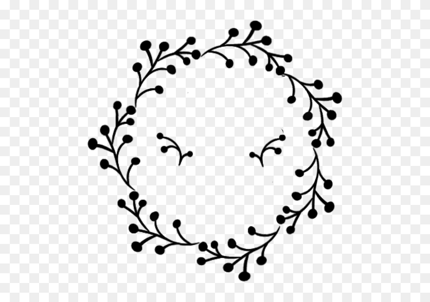 #dots #berries #wreath #frame #border #decor #decals - Monograma Casamento Fundo Transparente Clipart