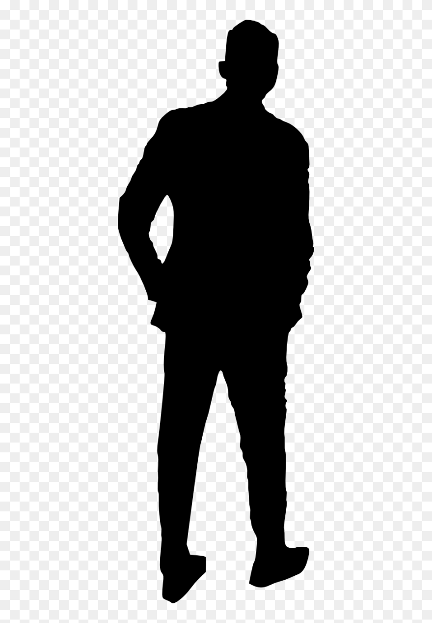 Man Silhouette Transparent Background Clipart
