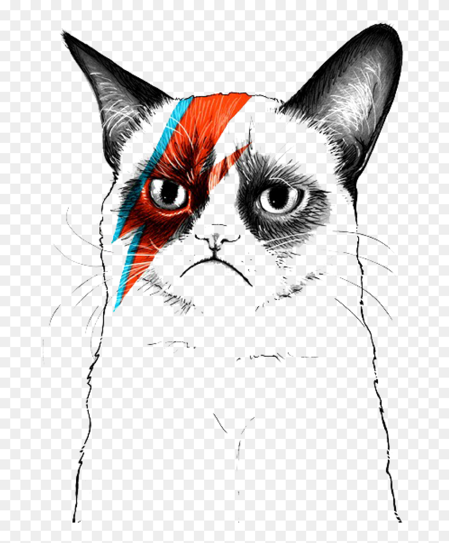 Grumpy Cat Musician Artist - Grumpy Cat Coloring Sheet Clipart