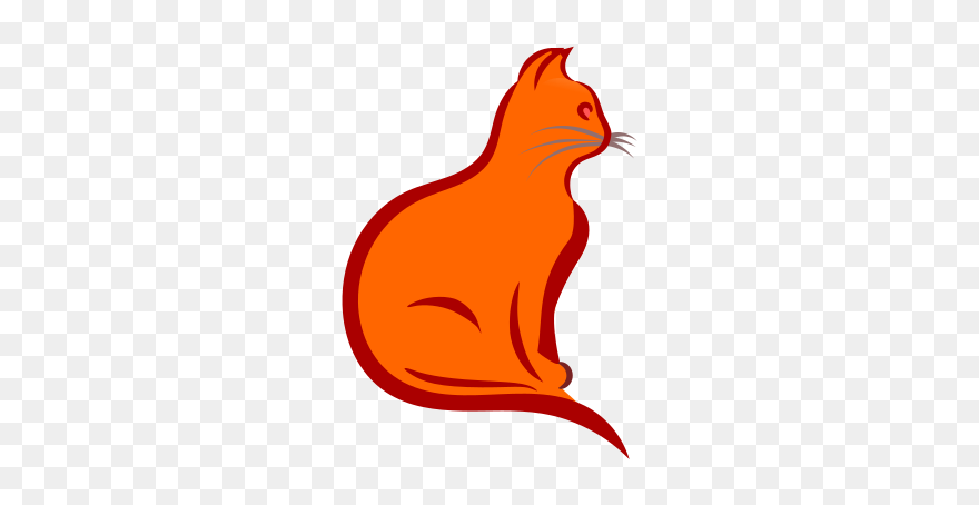 Lineart Cat - Illustration Clipart