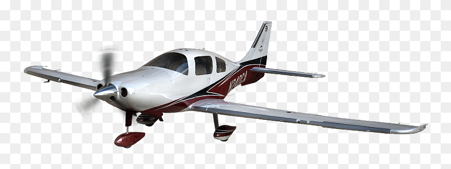 Single Engine Plane Landing Approach Clipart