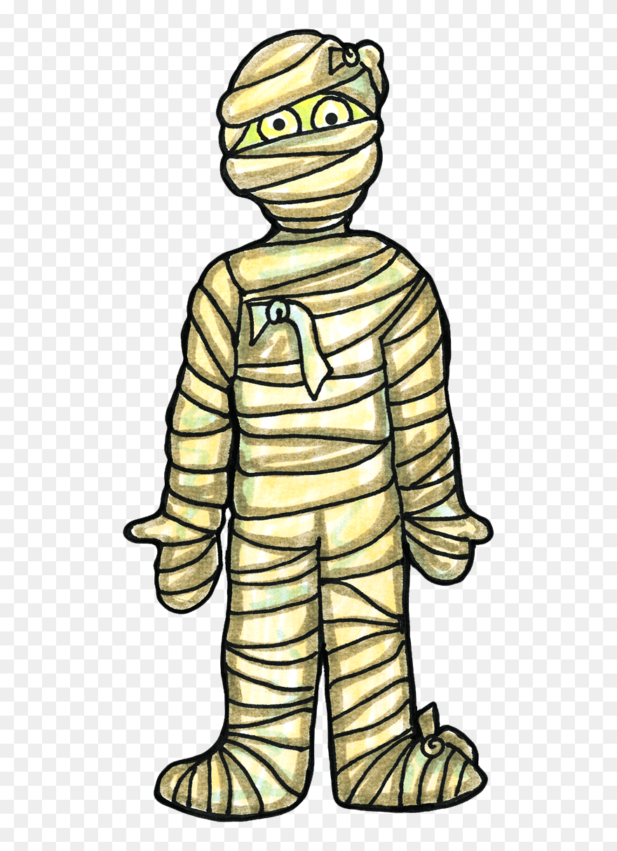 Cartoon Mummy Ancient Egypt Clipart