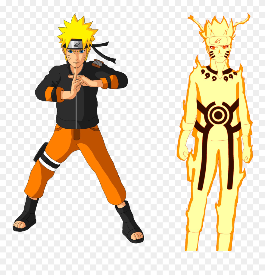 Naruto Ashura Png Transparent Picture - Naruto Shadow Clone Jutsu Pose Clipart