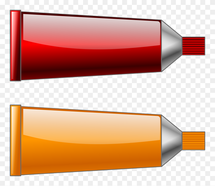 Color Tube Redorange Png Images - Toothpaste Colors Clipart Transparent Png