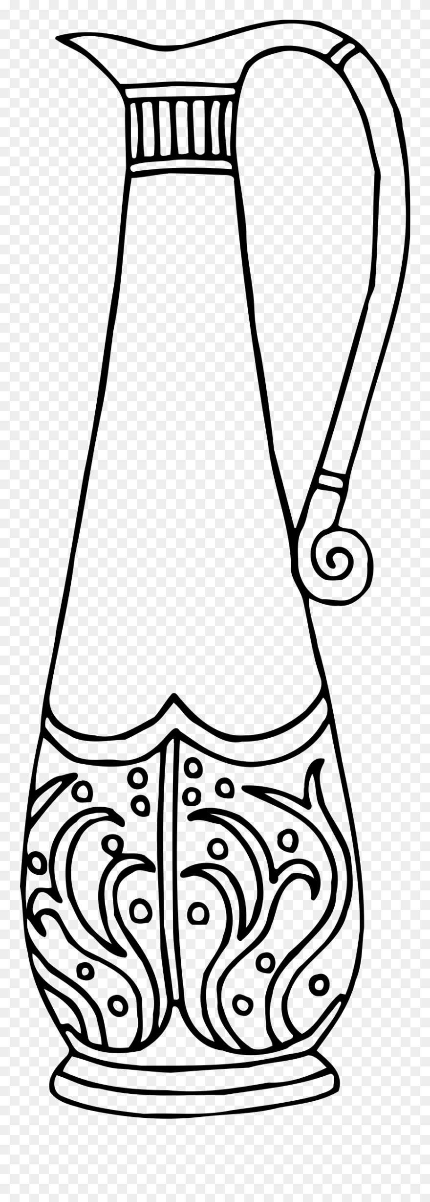 Vase 51 Line Drawing Clip Arts - Line Art - Png Download