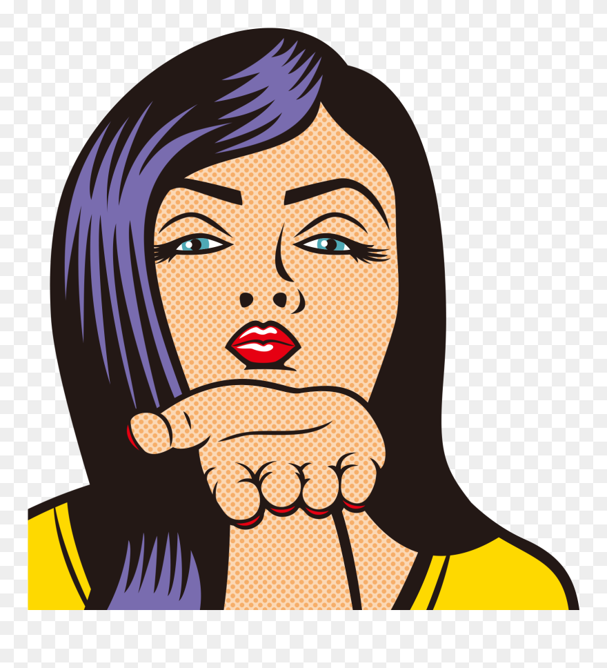 Banan Clip Black Hair - Shut Off Your Mouth - Png Download