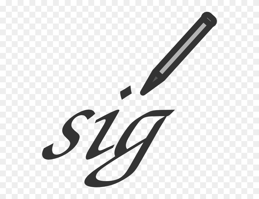 Signature Symbol Clipart