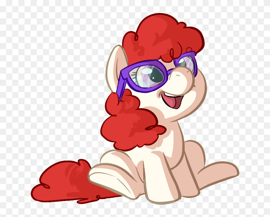 Mlp Pony With Glasses Clipart