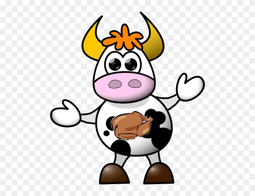 Turkey Disguised Clipart Png Meditations Of My Heart - Cartoon Cow Transparent Png