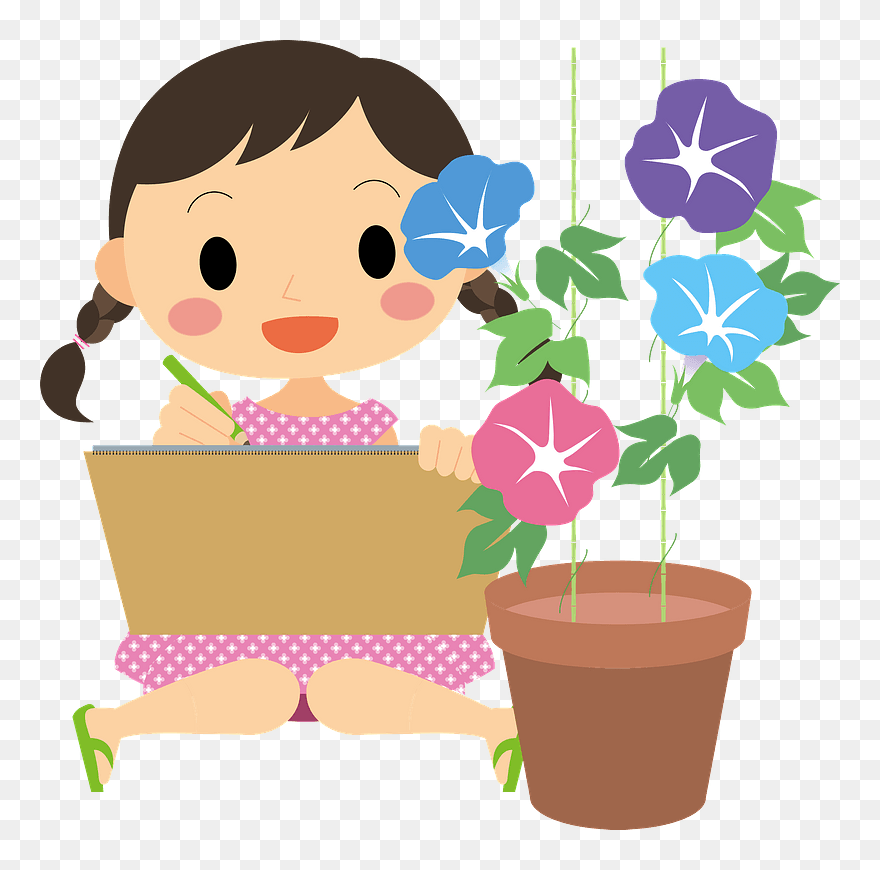 Child Girl Morning Glory Clipart - Seattle Art Museum - Png Download