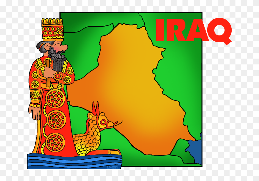 Map Of Iraq - Mesopotamia Marduk Clipart