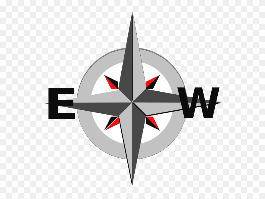 Compass Image East West Clipart