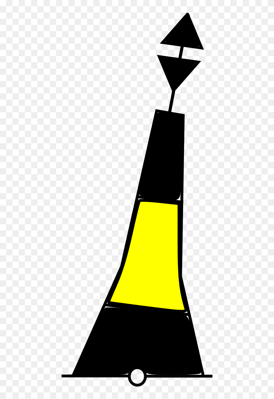 Cardinal Buoy East Clipart By Seafish - East Cardinal Buoy - Png Download