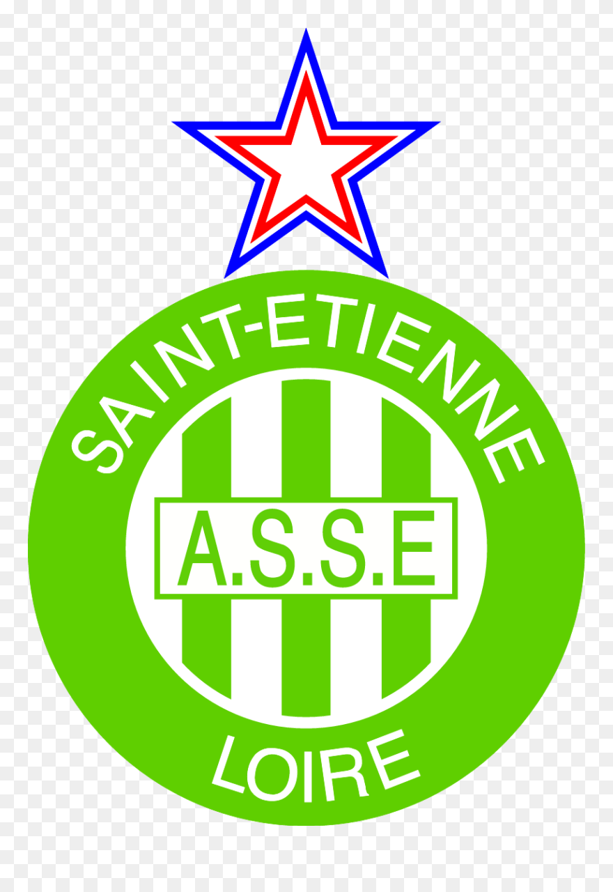 Football Stitches And Stripes Clipart Clip Art Transparent - St Etienne - Png Download