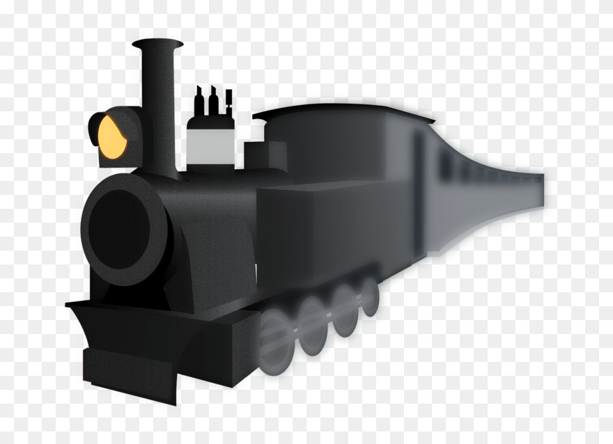Black Train Clipart - Trem Preto Png Transparent Png