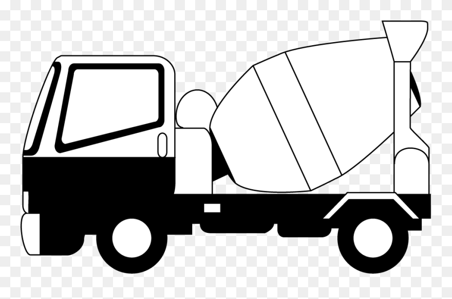 Truck Clipart - Concrete Trucks Clip Art - Png Download