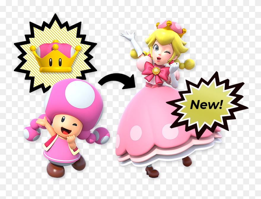 Ci Nswitch Nsmbud 1 Items 00 - Toadette New Super Mario Bros Clipart