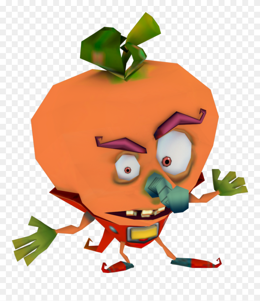 Bandipedia - Crash Bandicoot Willie Wumpa Cheeks Clipart