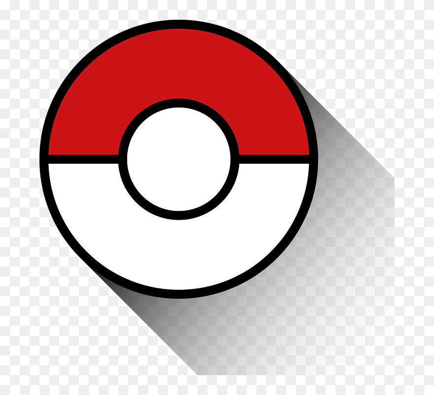 Pokemon Pokeball Go Red - Pokeball Free Clipart