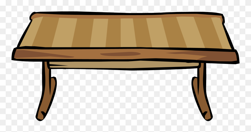 Table Clip Wood - Cartoon Table Transparent Background - Png Download