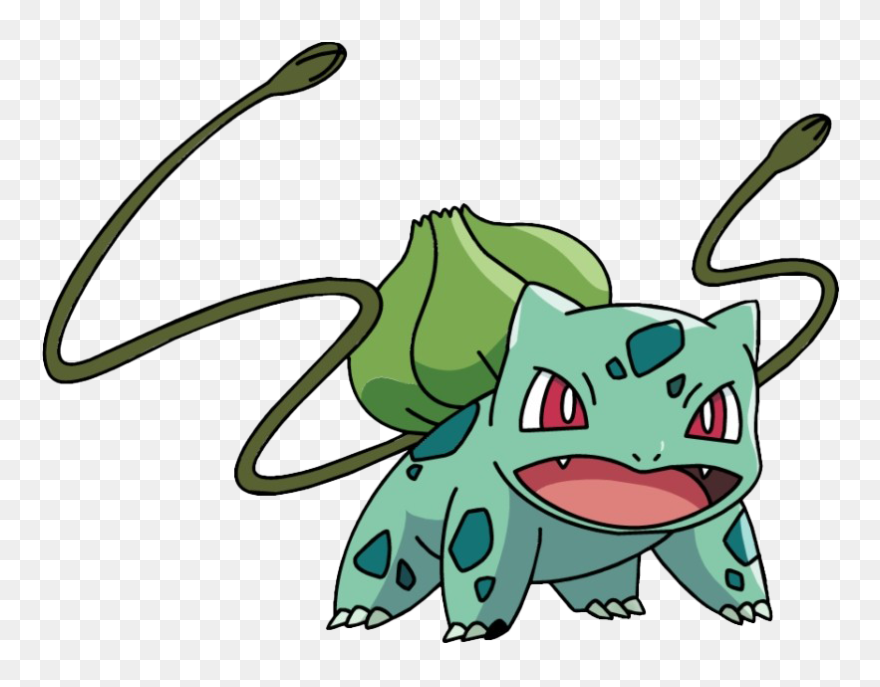 Bulbasaur Png Clipart - Bulbasaur Using Vine Whip Transparent Png