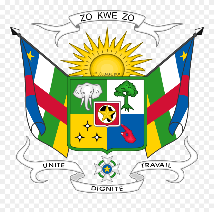 Central African Republic Emblem Clipart