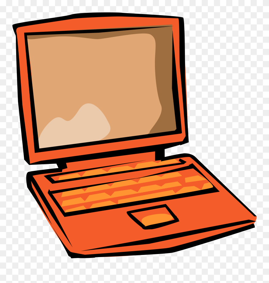 Orange Laptop Clipart Png Download (5584494) PinClipart