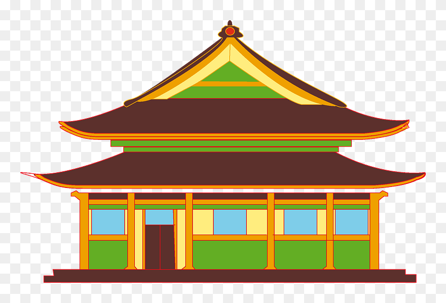 Pagoda Clipart - Chinese Home Clipart - Png Download