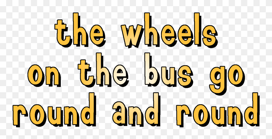 Lyric Drawing Outer Space - Wheels On The Bus Go Round And Round Clipart