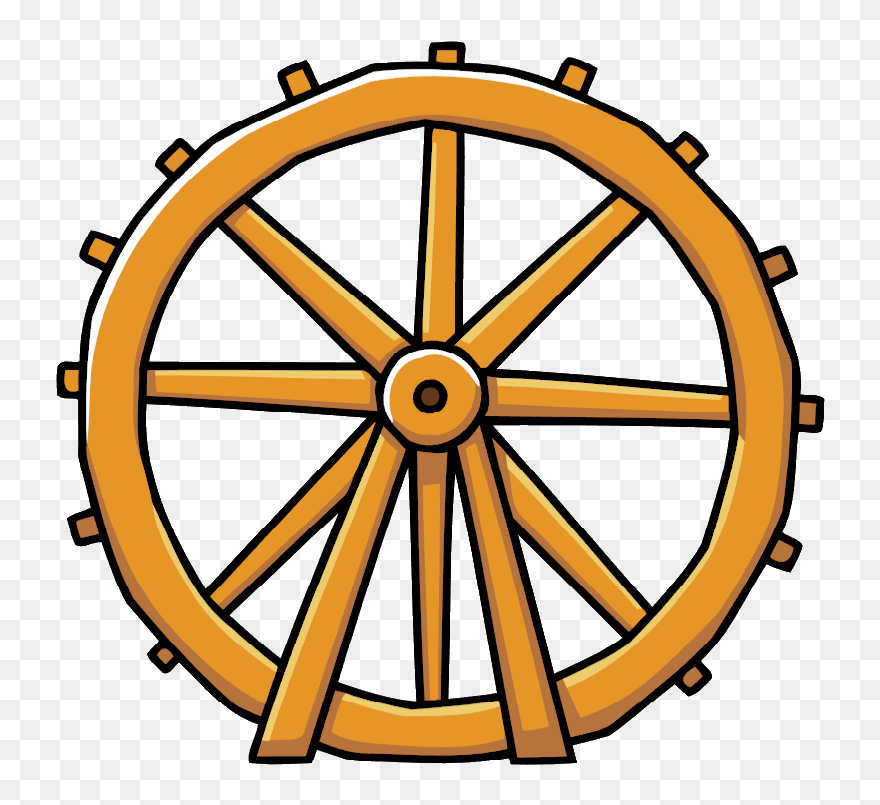 Water Wheel Clipart - Water Wheel Clip Art - Png Download