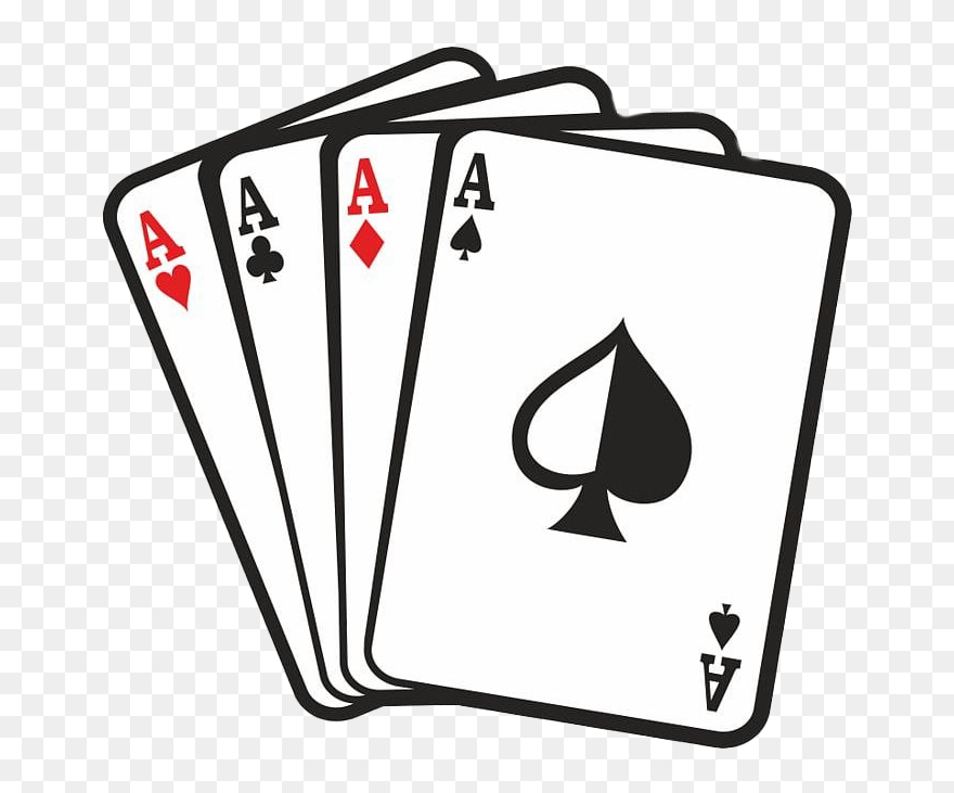Playing Card Png High Quality Image - Black And White Play Cards Clipart