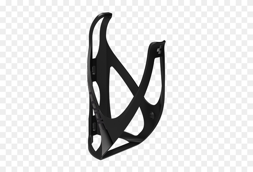 Cube Cycle Bottle Cage Hpp Matt Black´n´glossy Black - Cube Koszyk Na Bidon Clipart