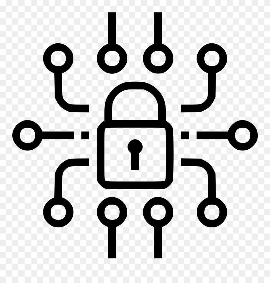 Digital Cyber Security Png Free Download - Network Security Icon Png Clipart