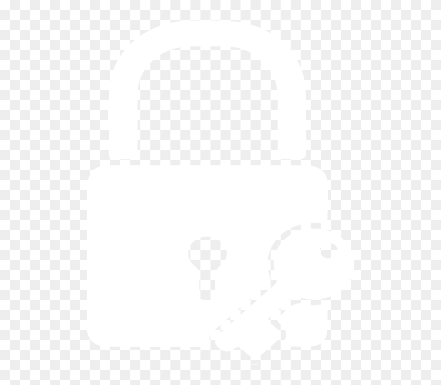 Black And White Clipart Padlock - Png Download