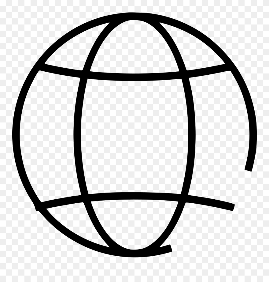 Social - Globe Line Png Clipart