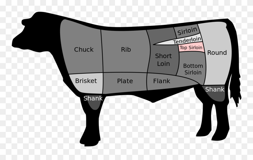 Cuts Of Beef Clipart