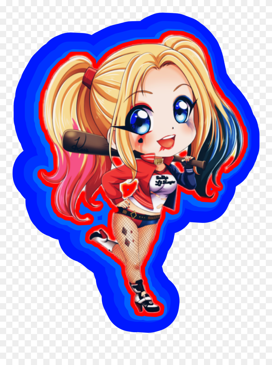 #harley Quinn #margot Robbie - Suicide Squad Harley Quinn Cartoon Clipart