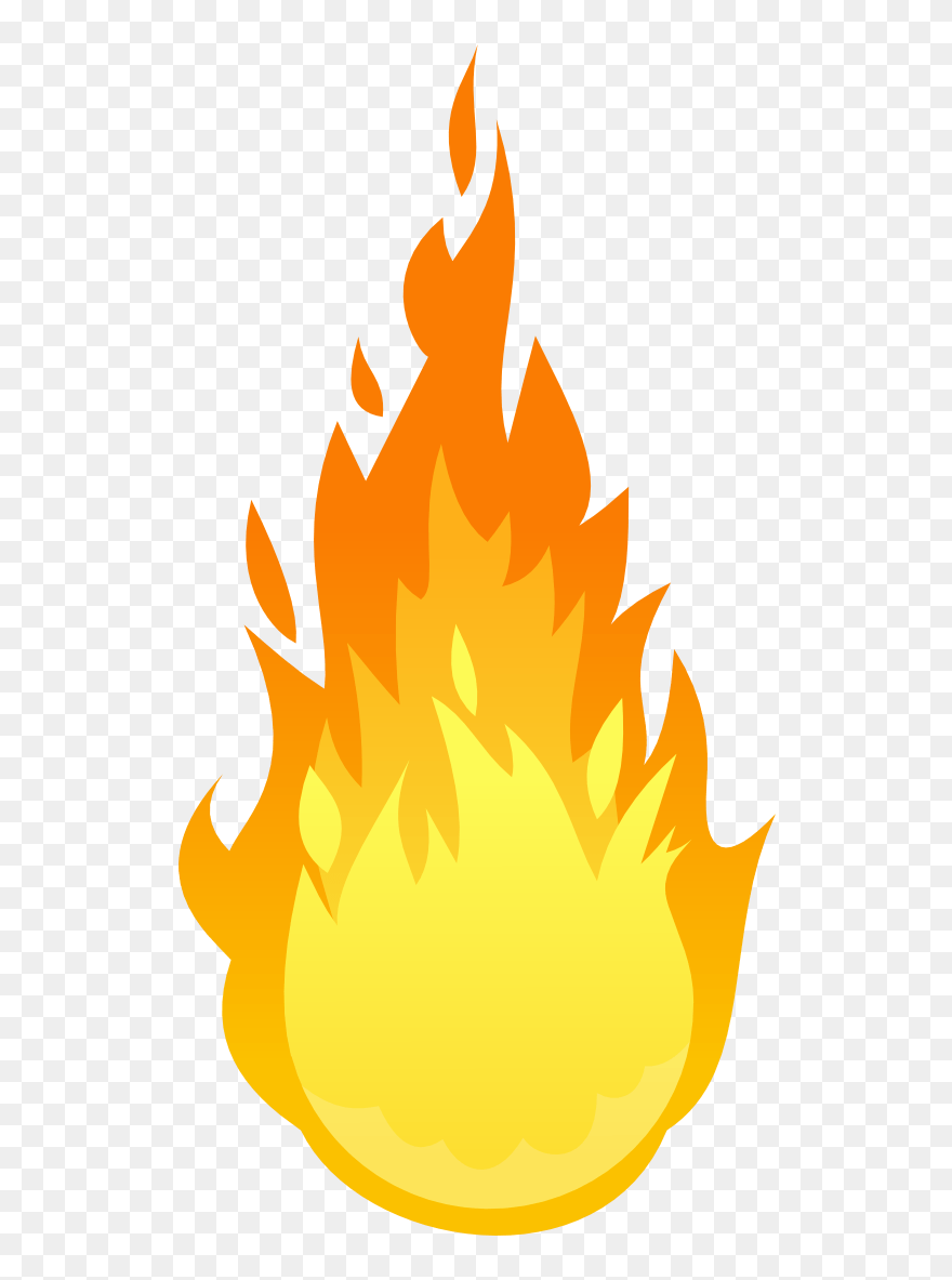 Ball Of Fire Clip Arts - Cartoon Transparent Fire Gif - Png Download