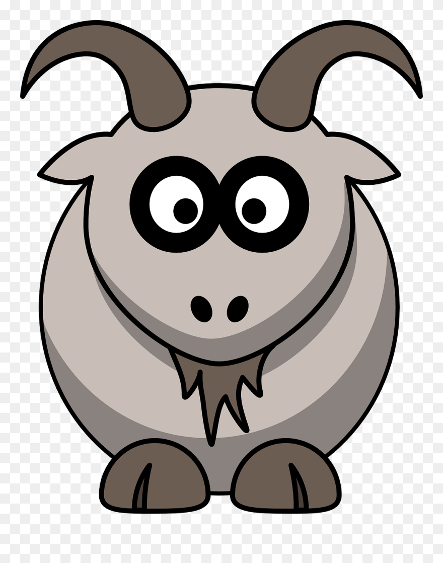 Farm Animal Rural Transparent - Cartoon Goat Clipart - Png Download