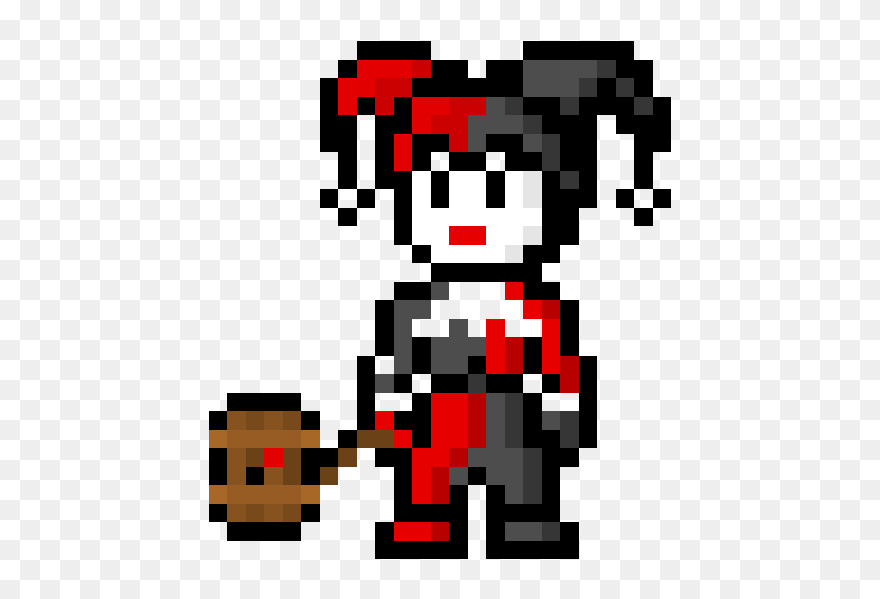Harley Quinn 8 Bit Clipart