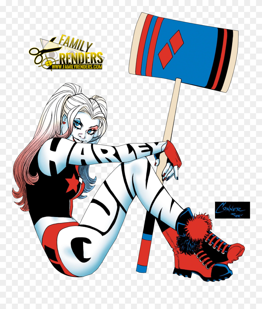 Harley Queen En Comic Clipart