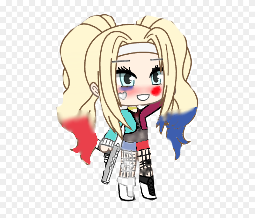 #gacha Harley Quinn - Cartoon Clipart