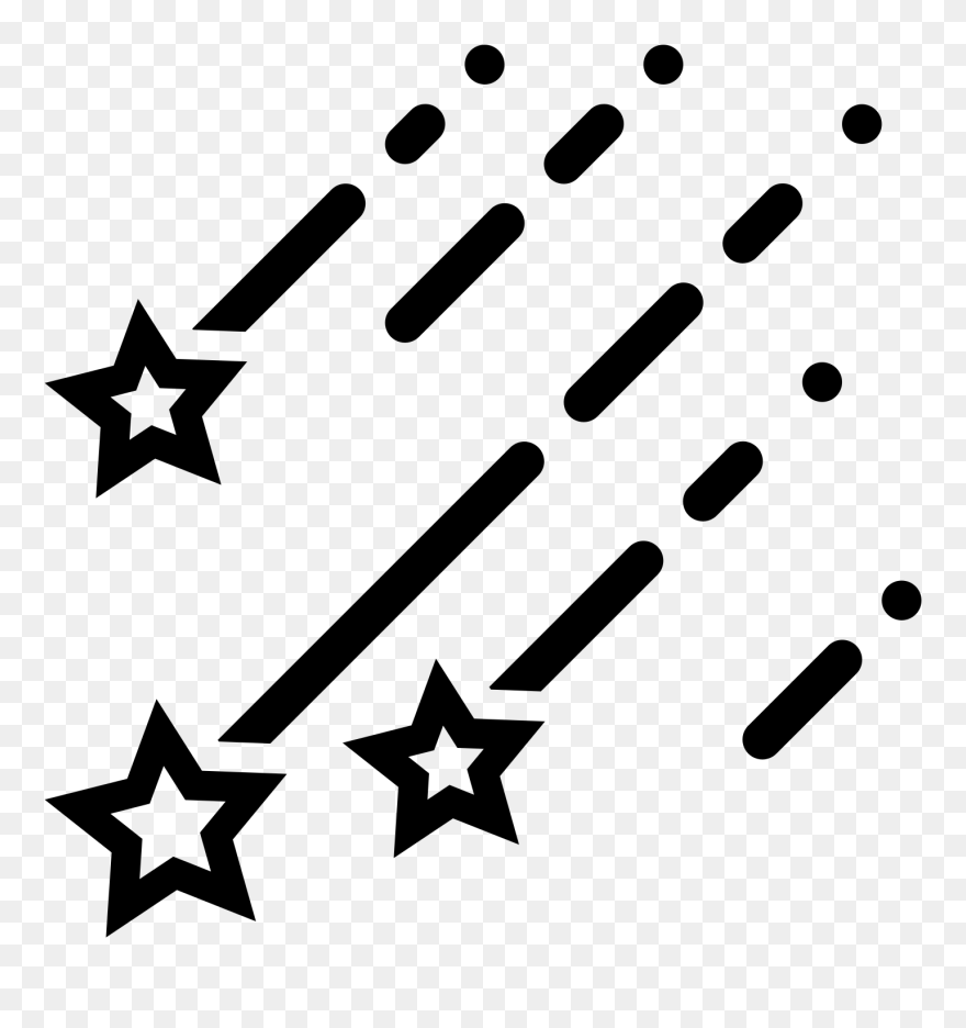 Shooting Star Icon - Shooting Star Icon Png Clipart