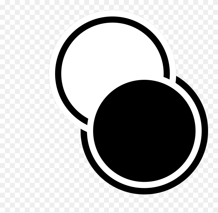 Gambar Bulat Hitam Putih Clipart