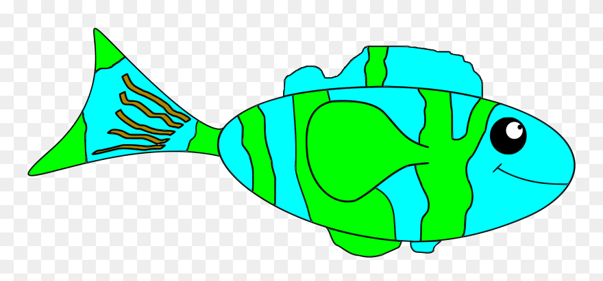 Happy Fish Clipart Clip Art Black And White Clipart - Portable Network Graphics - Png Download