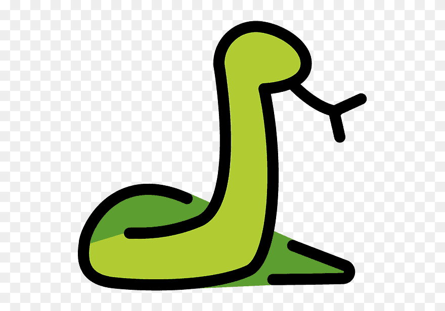 Snake Emoji Clipart - Png Download