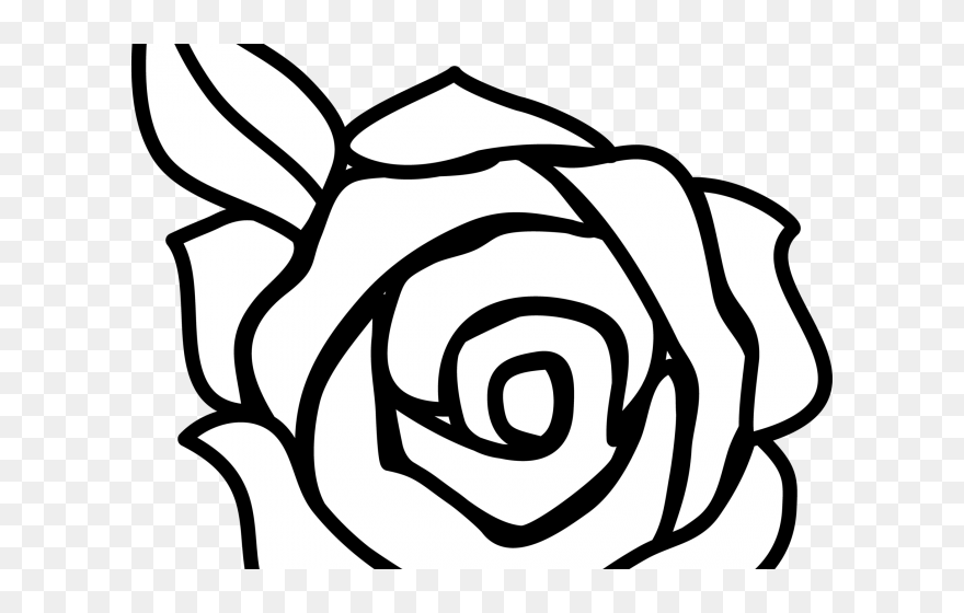 Drawing Easy Simple Rose Clipart