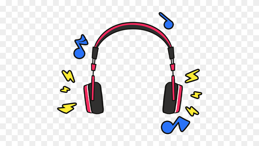 #headphones #music #multicolor #musicnotes #notes #rocknroll - Music Clipart